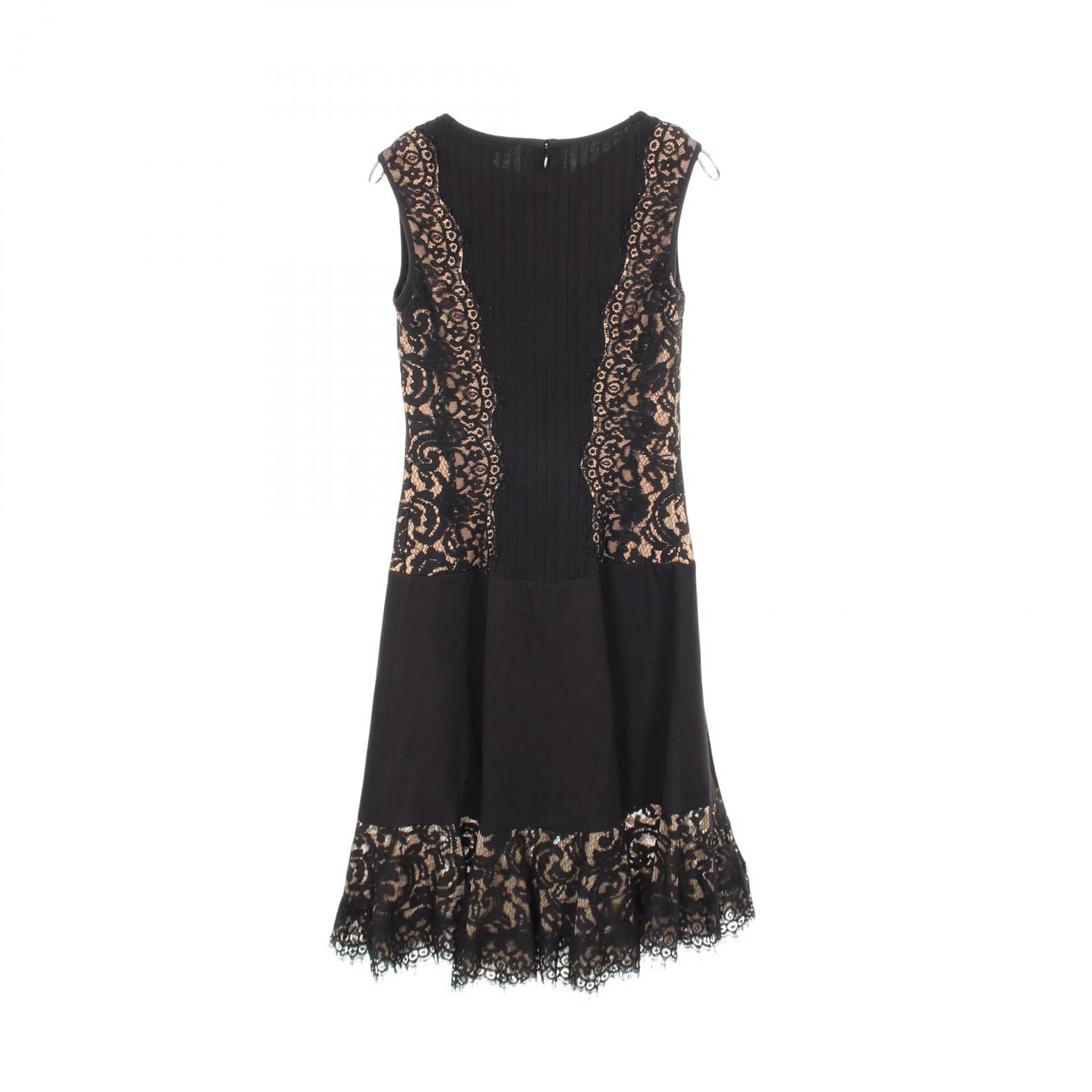 タダシショージ PINTUCK JERSEY LACE PANEL ドレス