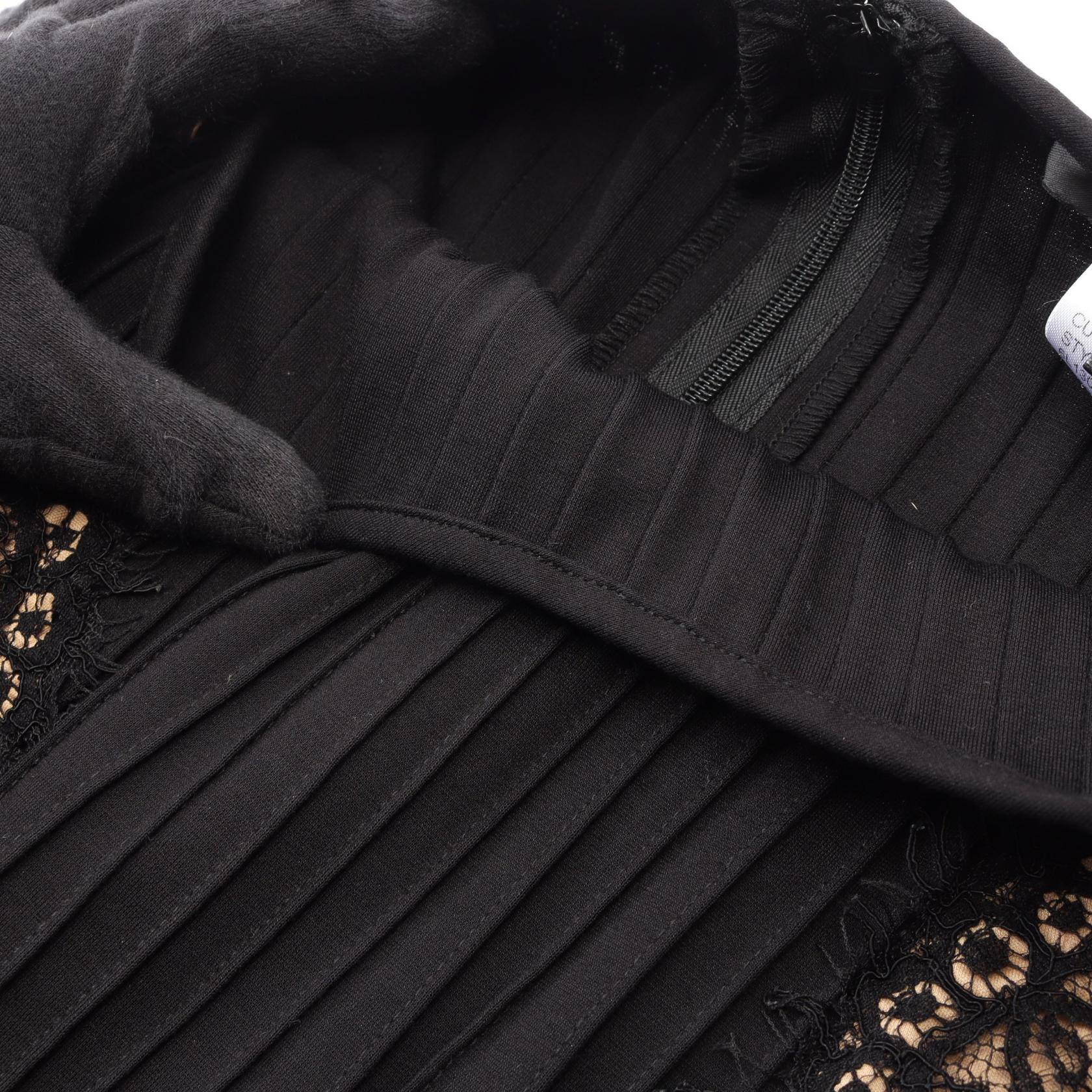タダシショージ PINTUCK JERSEY LACE PANEL ドレス