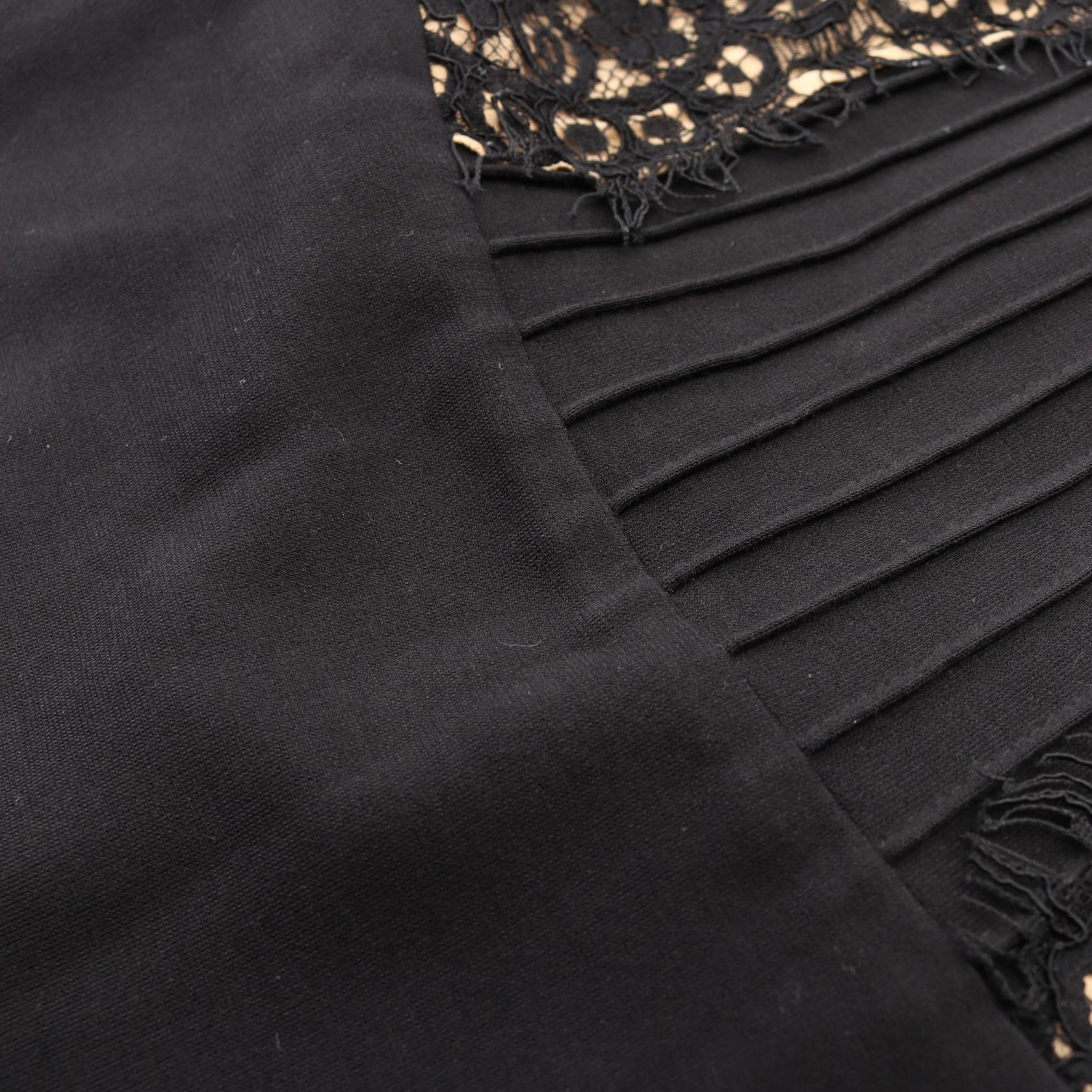 タダシショージ PINTUCK JERSEY LACE PANEL ドレス
