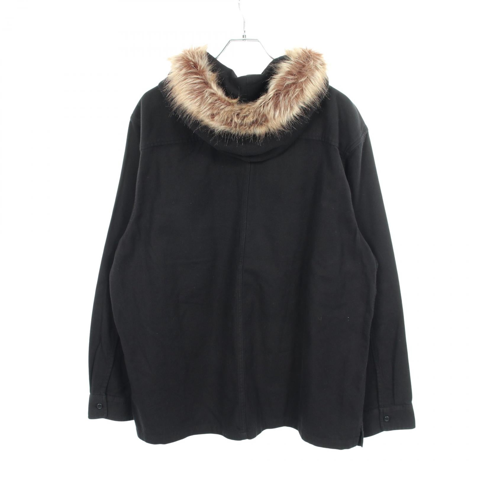 シュプリーム Fur Trim Flannel フーデッドシャツ コットン ウェア