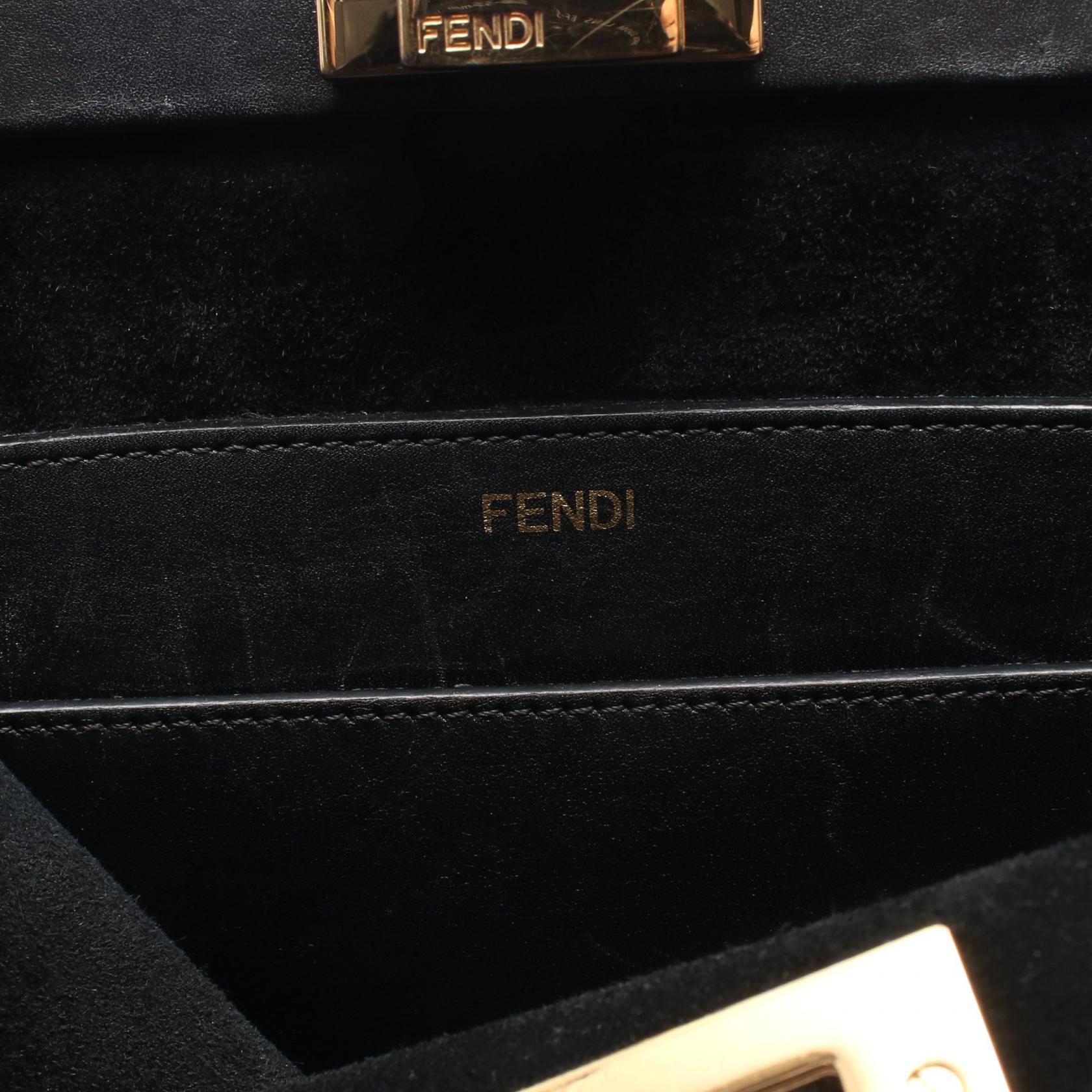 フェンディ ピーカブーソフト レザーハンドバッグ
