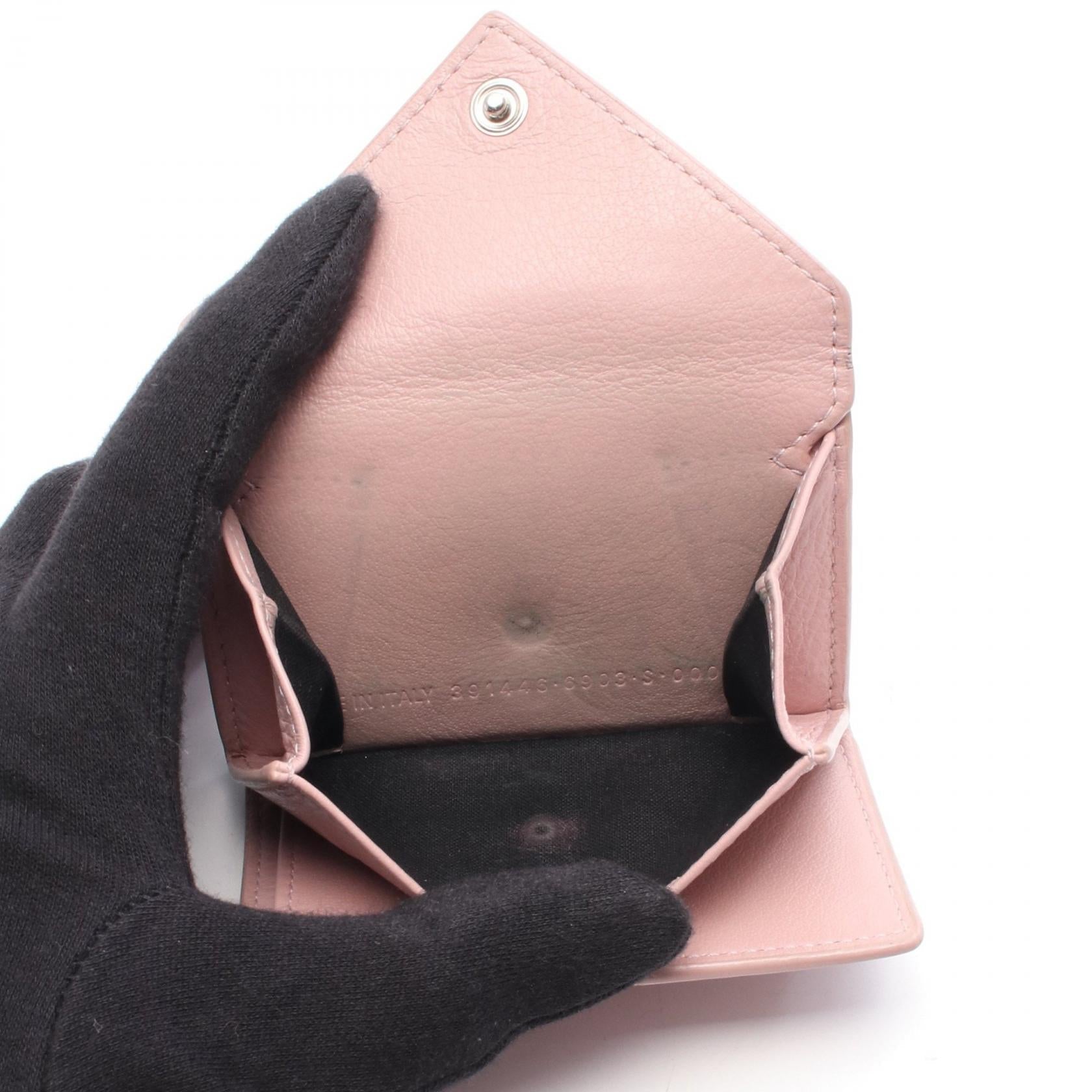 バレンシアガ ペーパーミニウォレット 三つ折り財布