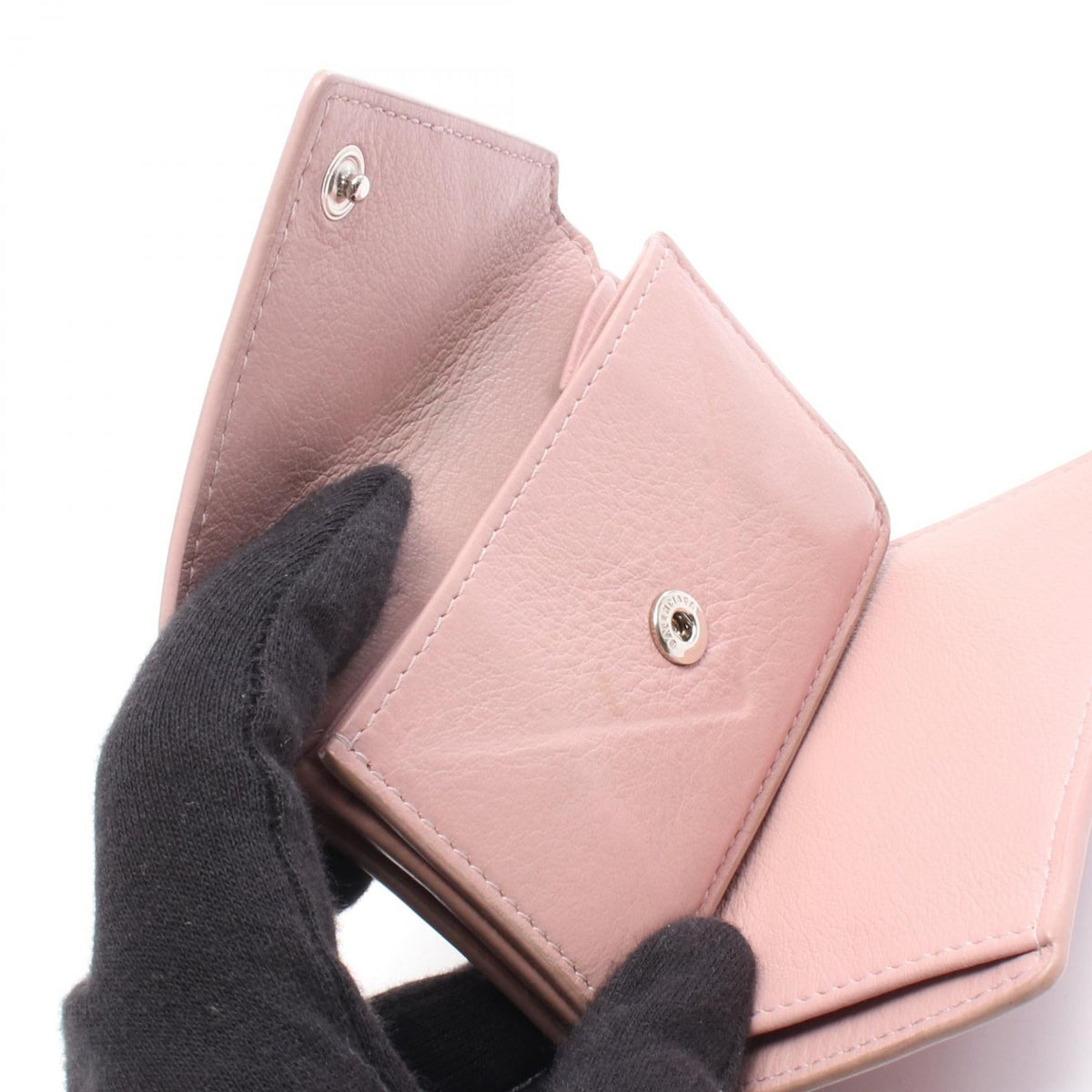 バレンシアガ ペーパーミニウォレット 三つ折り財布
