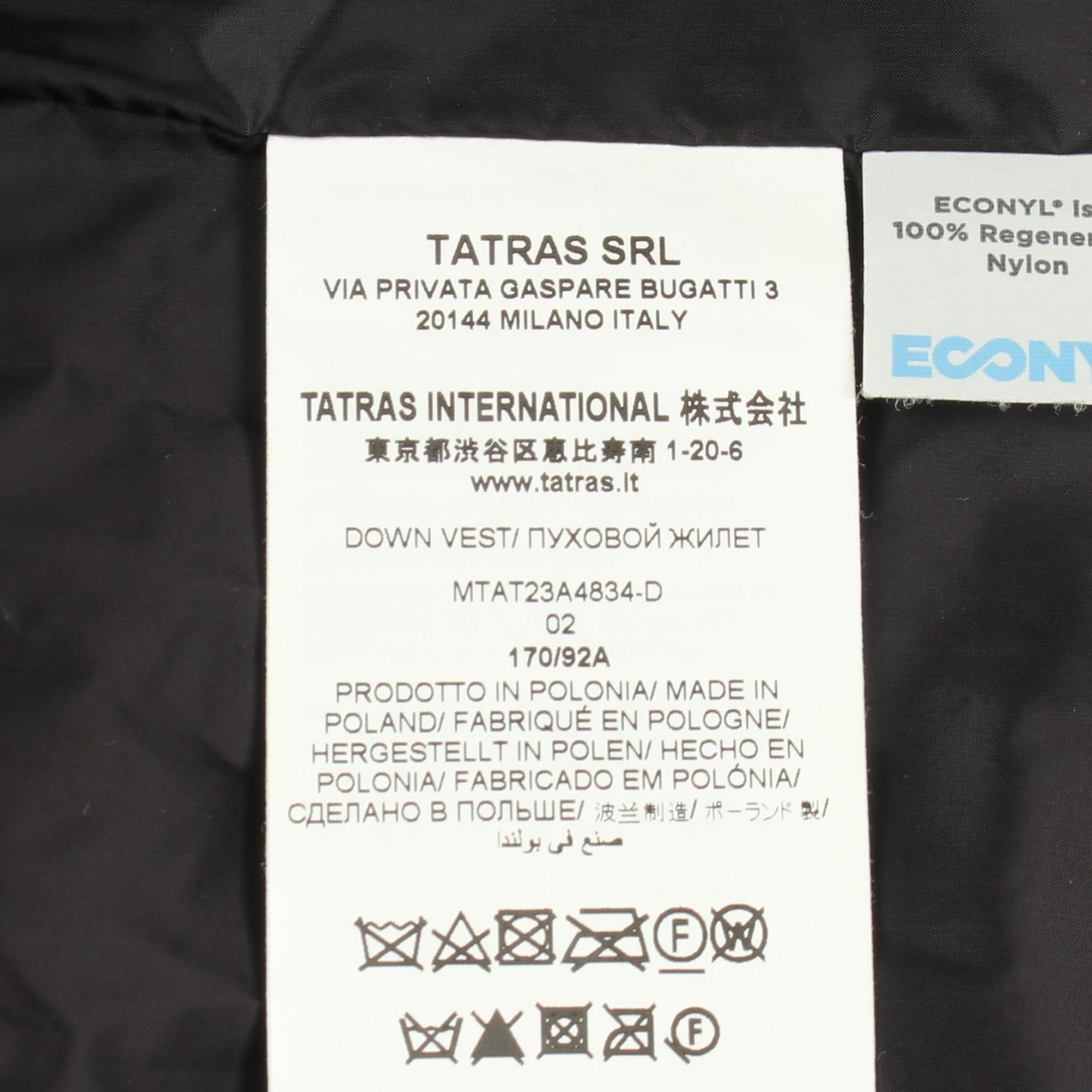 タトラス ナイロンダウンベスト