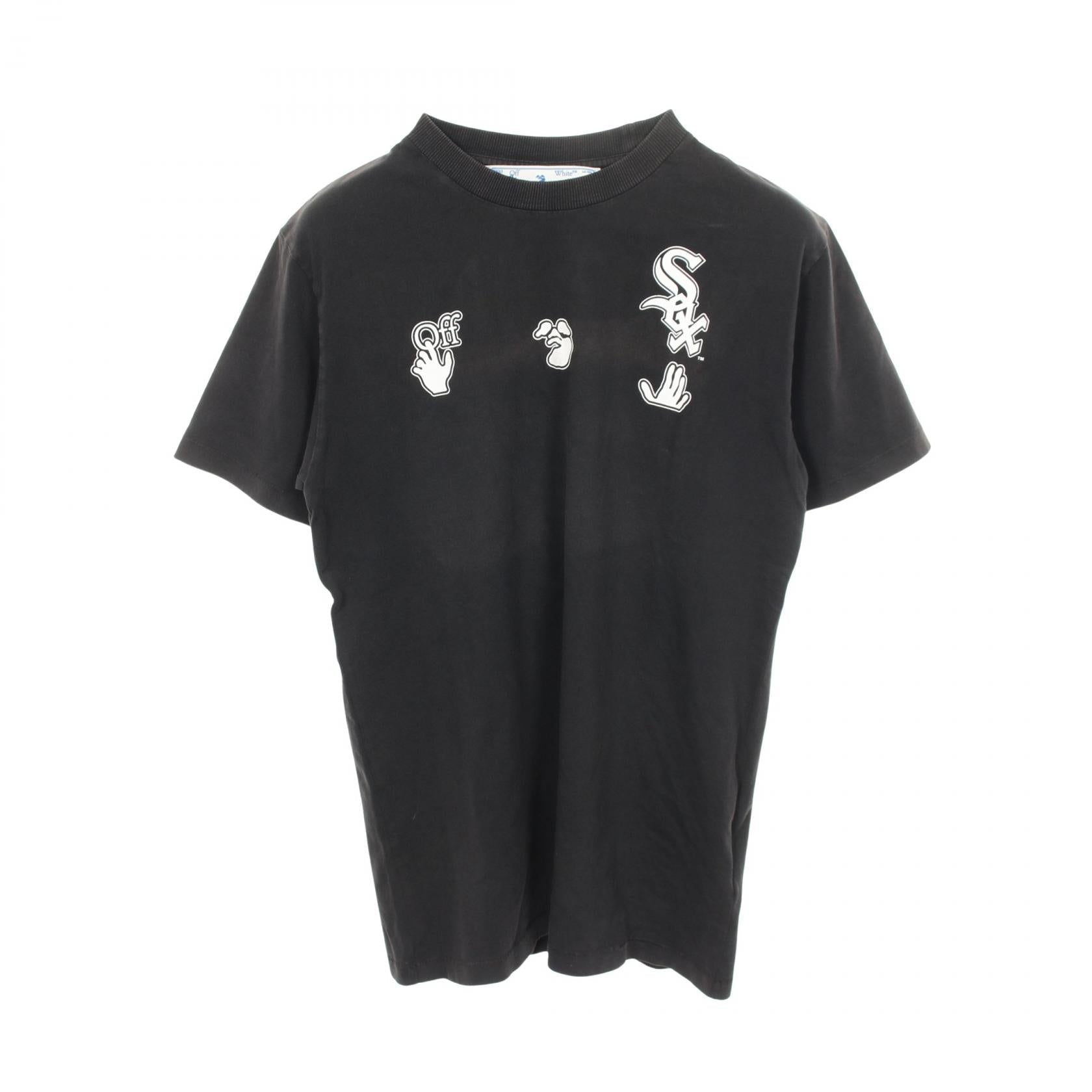 オフホワイト MLB CHICAGO WS SS TEE コットン 半袖Tシャツ