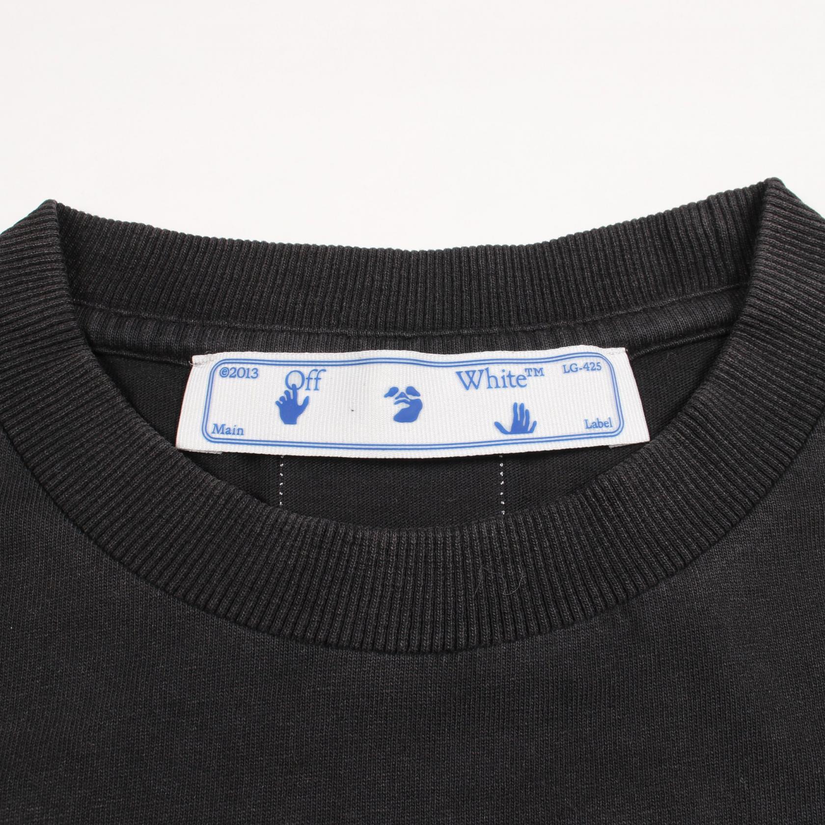 オフホワイト コットン 半袖Tシャツ