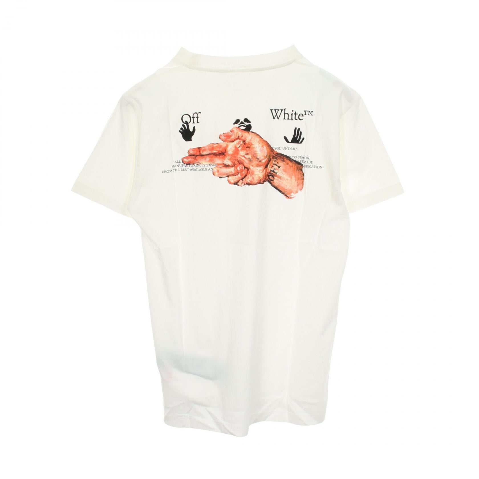 オフホワイト コットンTシャツ
