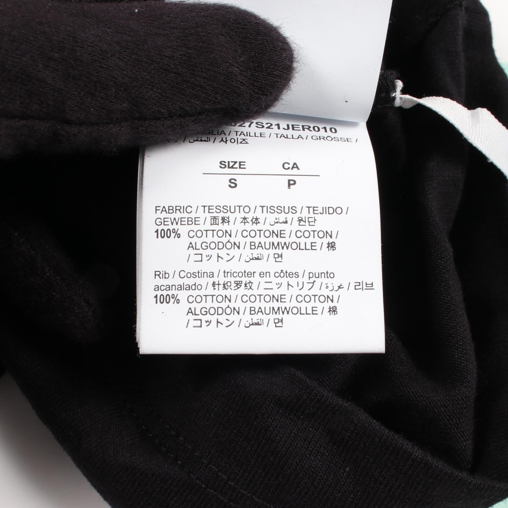 オフホワイト CARAVAGGIO S OVER TEE コットン 半袖Tシャツ