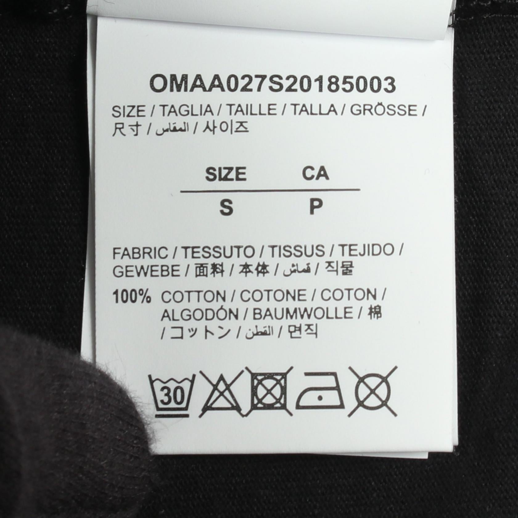 オフホワイト Airport Tape コットン半袖Tシャツ