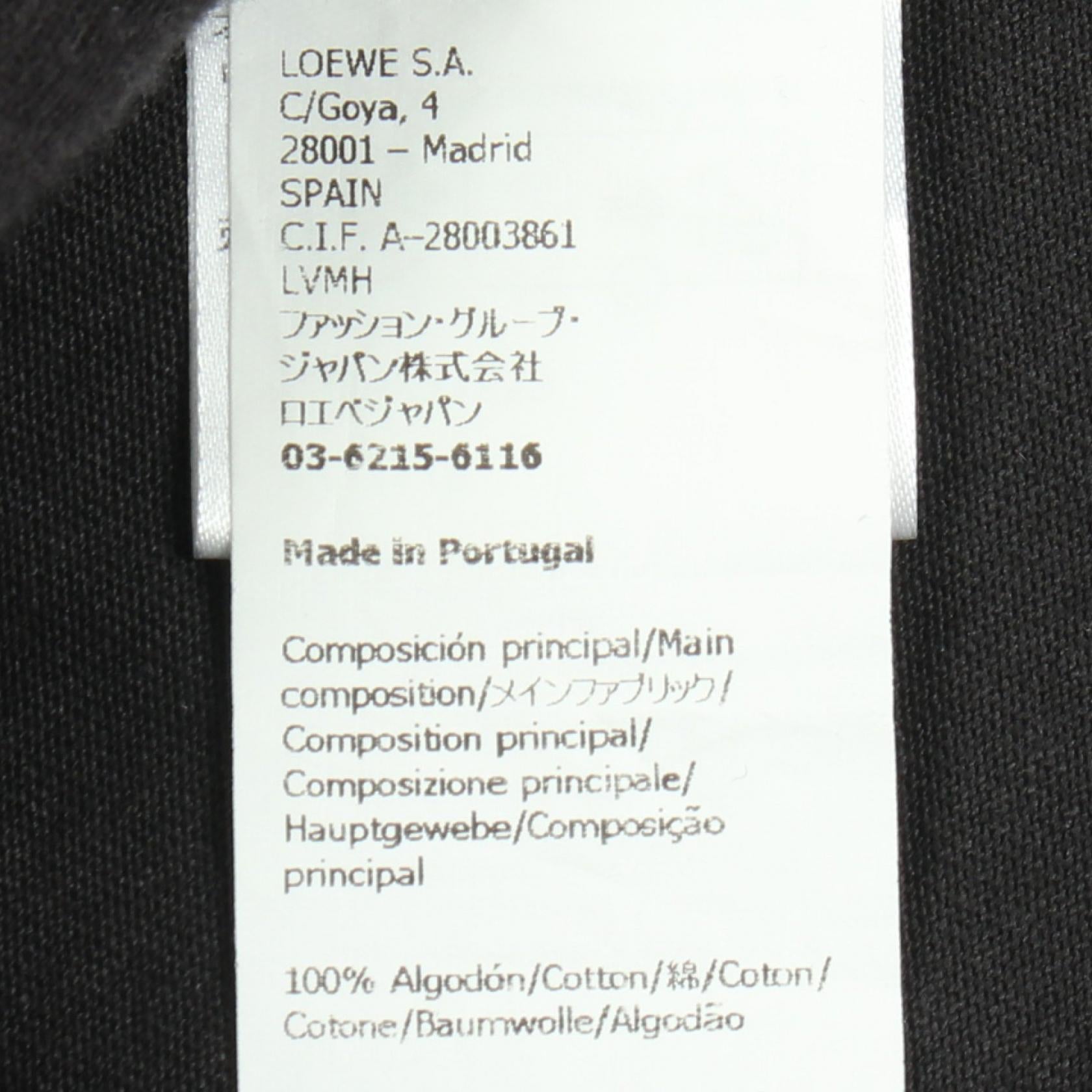 ロエベ アナグラム コットン半袖Tシャツ