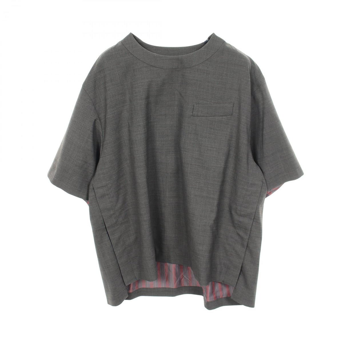 サカイ SUITING PULLOVER ウール ポリエステル トップス