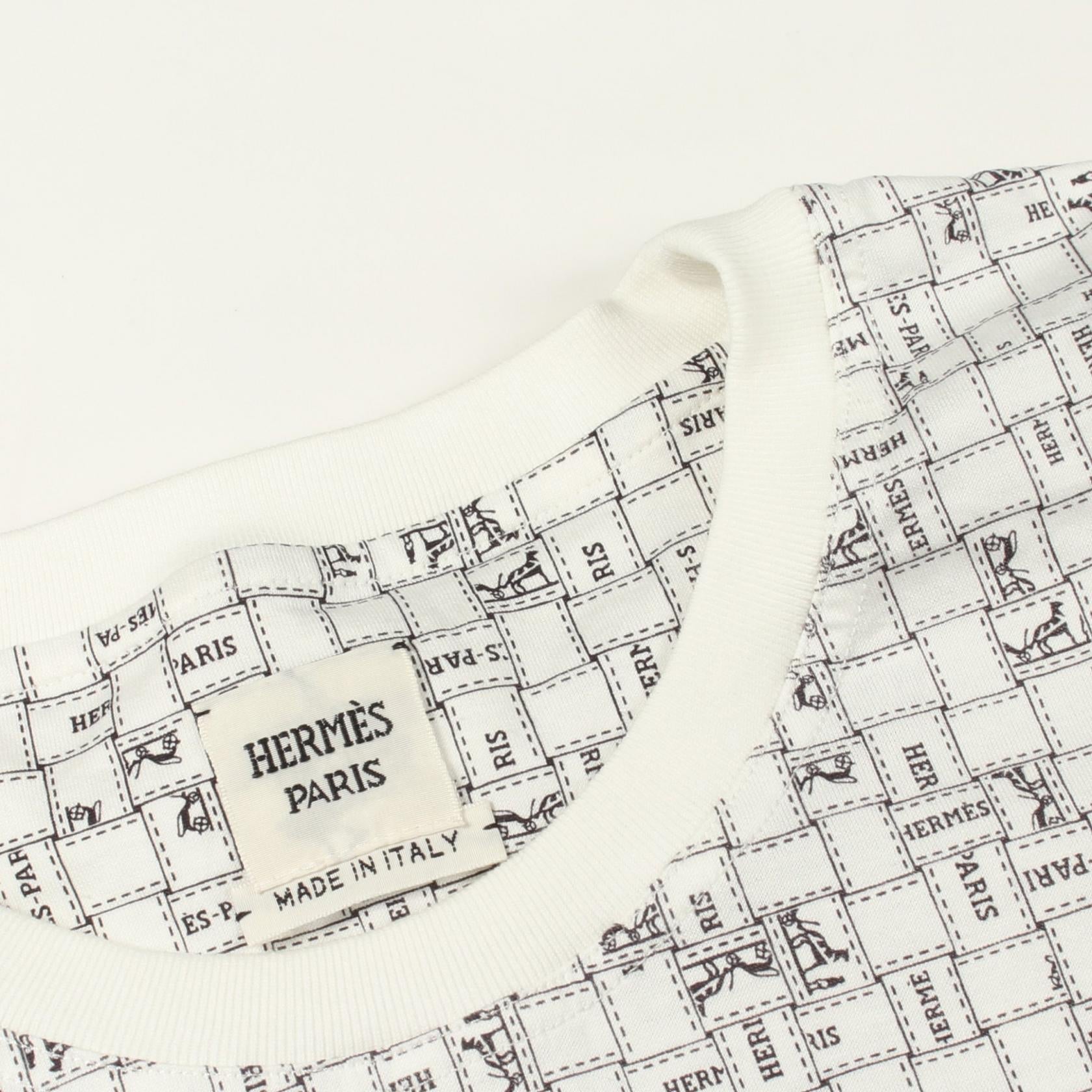 エルメス ボルデュックオカレ コットン半袖Tシャツ