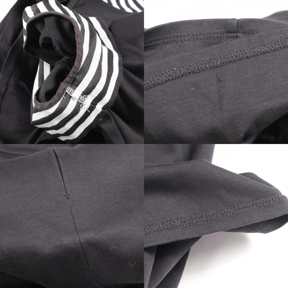 ボーダーズアットバルコニー BORDER SLEEVE TEE DRESS コットンワンピース