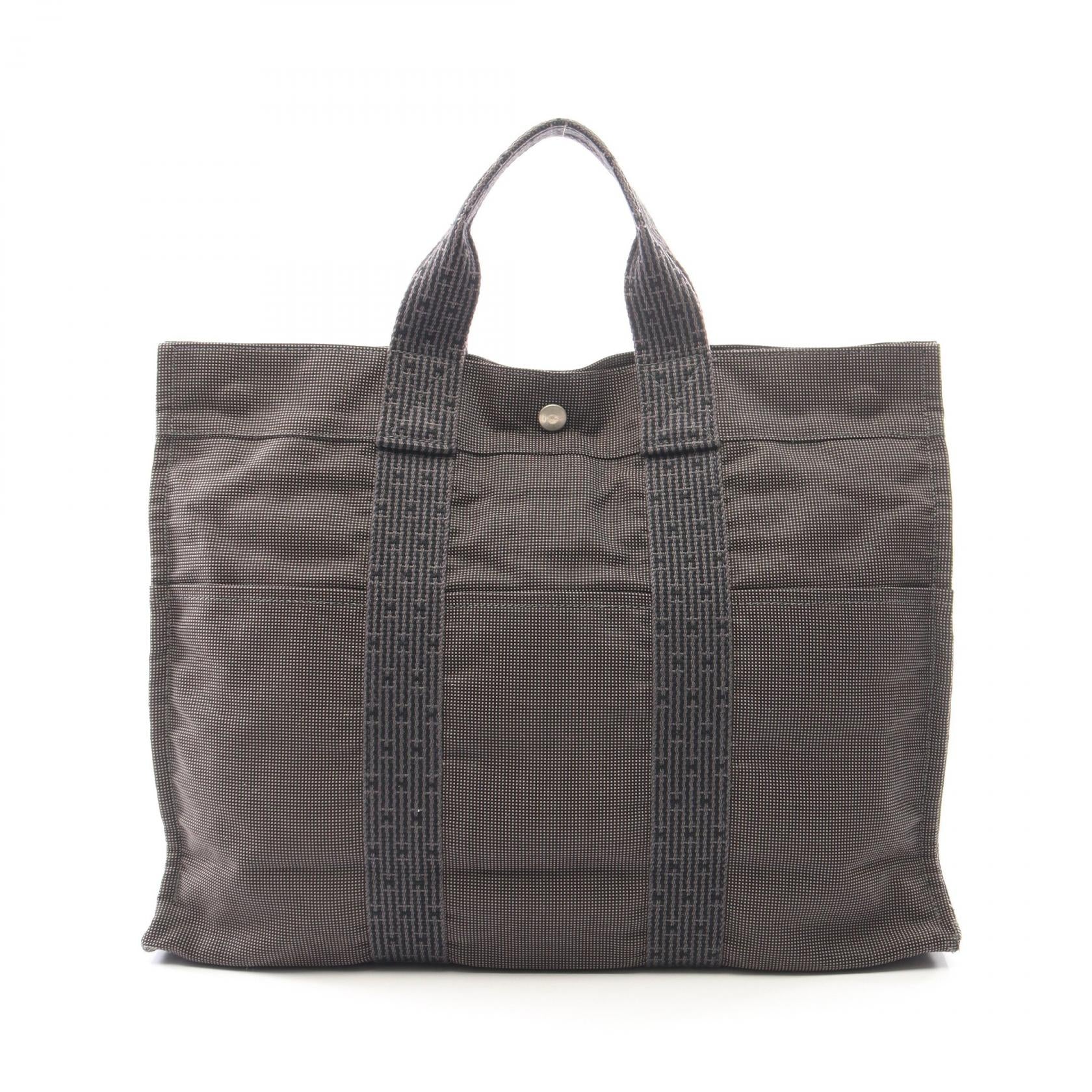 エルメス エールラインMM ナイロンキャンバス トートバッグ