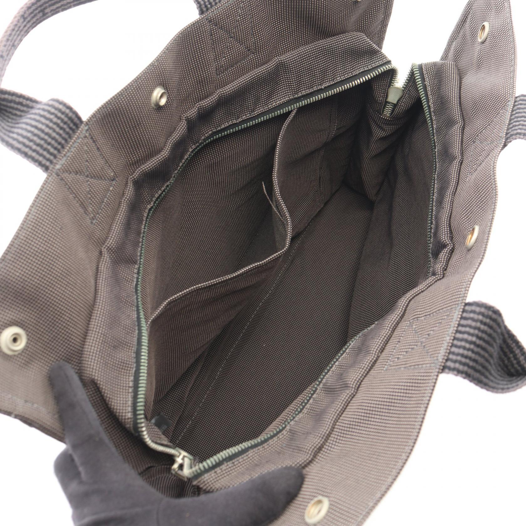 エルメス エールラインMM ナイロンキャンバス トートバッグ