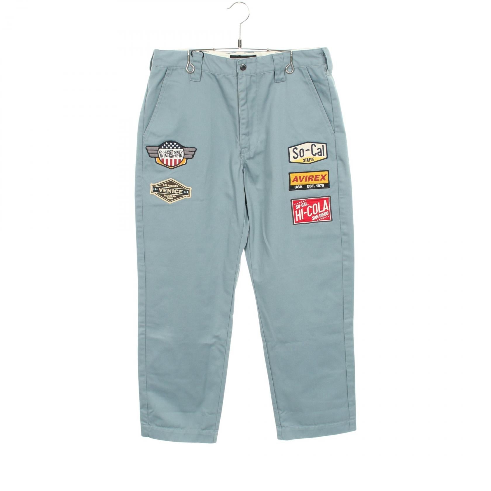 アヴィレックス コットン ポリエステル パンツ