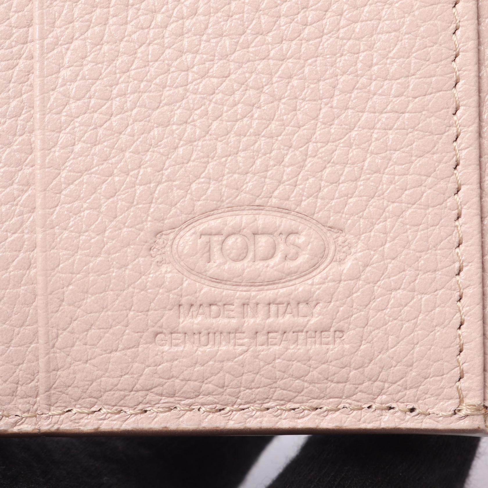 トッズ レザー三つ折り財布
