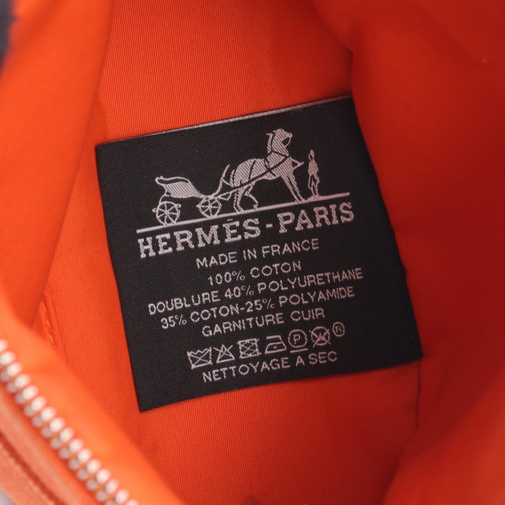 エルメス ボリード15 キャンバス レザー ポーチ