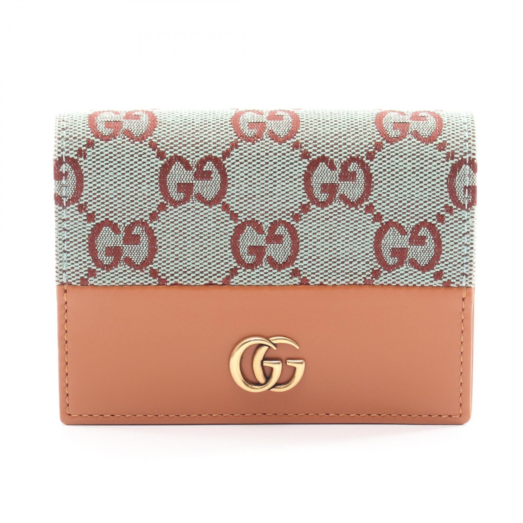 グッチ GGマーモント GGキャンバス 二つ折り財布