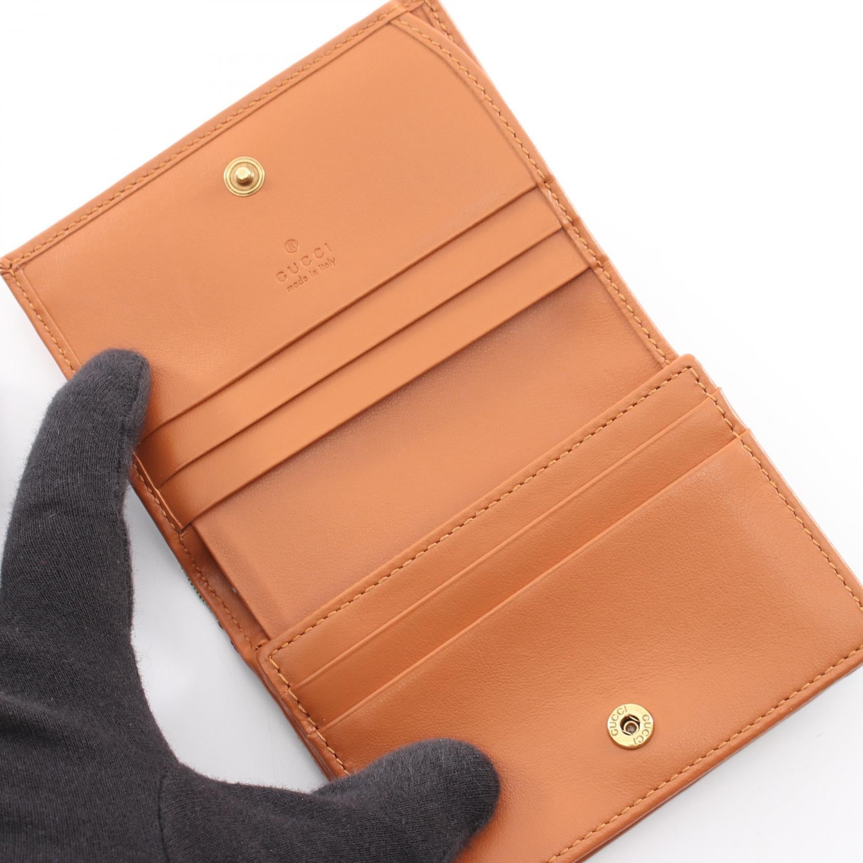 グッチ GGマーモント GGキャンバス 二つ折り財布