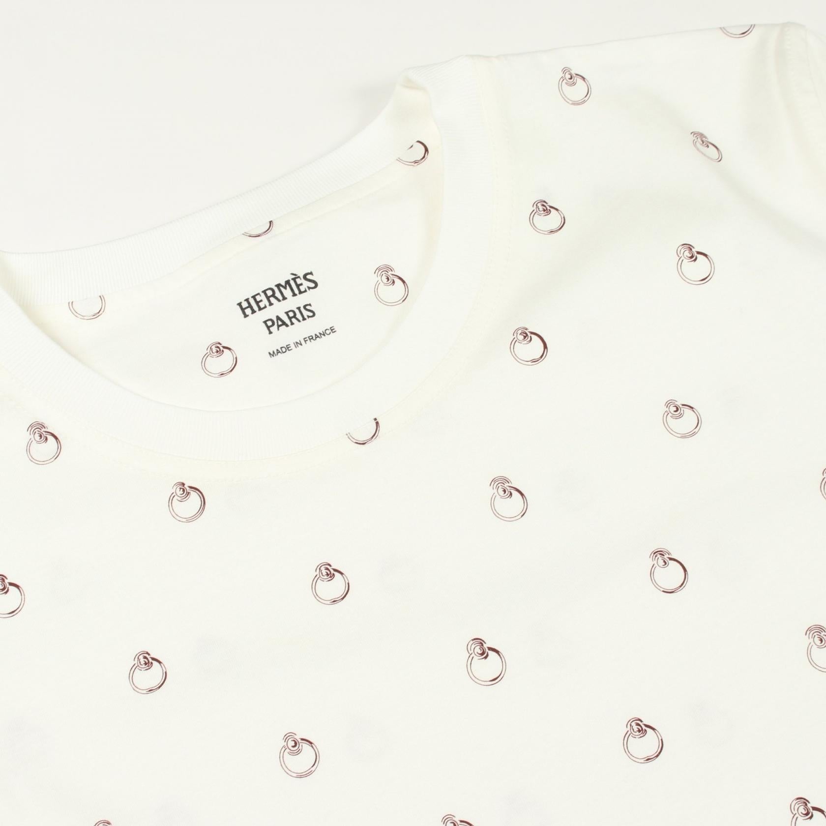 エルメス Anneau Finesse コットンTシャツ