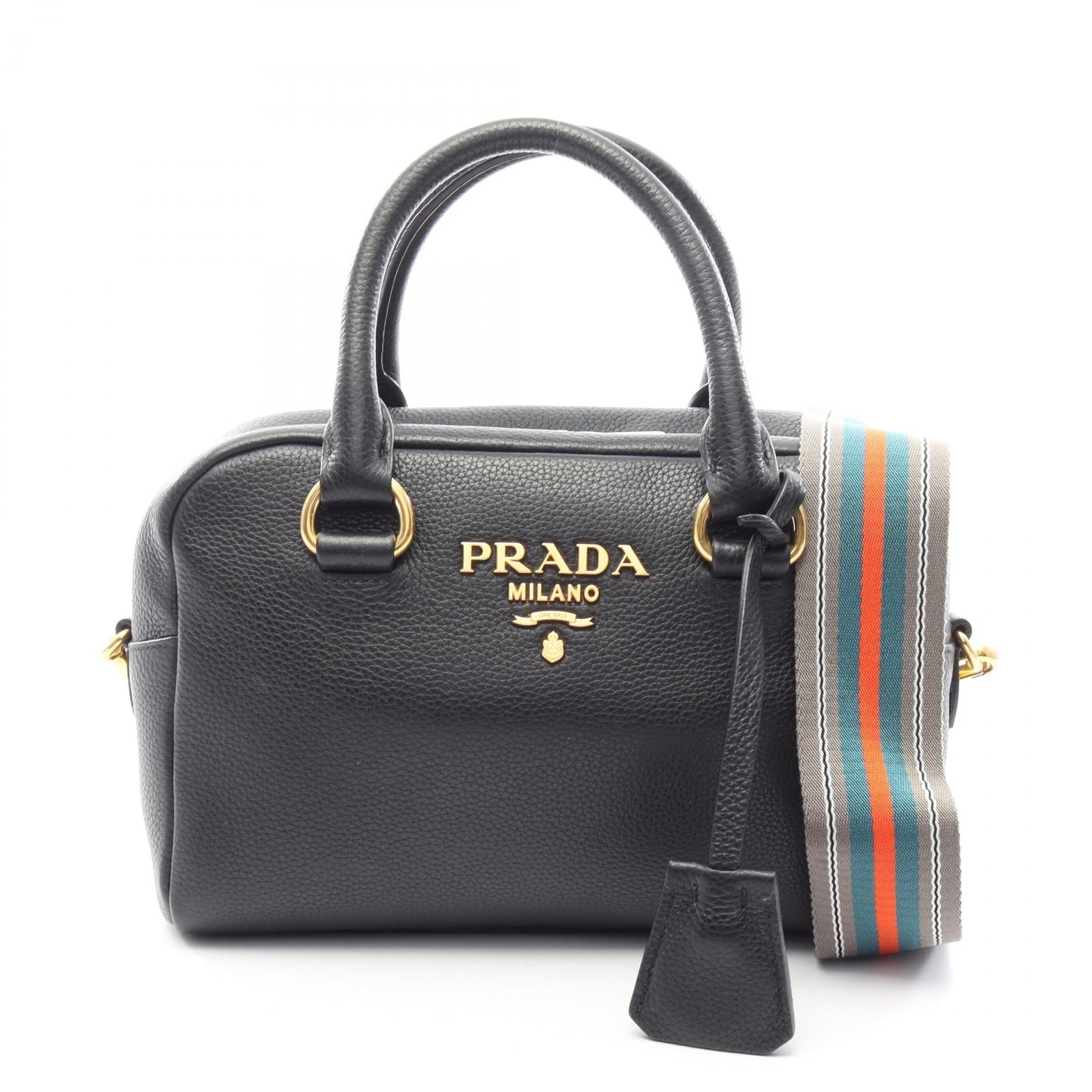 プラダ VITTELO PHENIX レザー2wayハンドバッグ