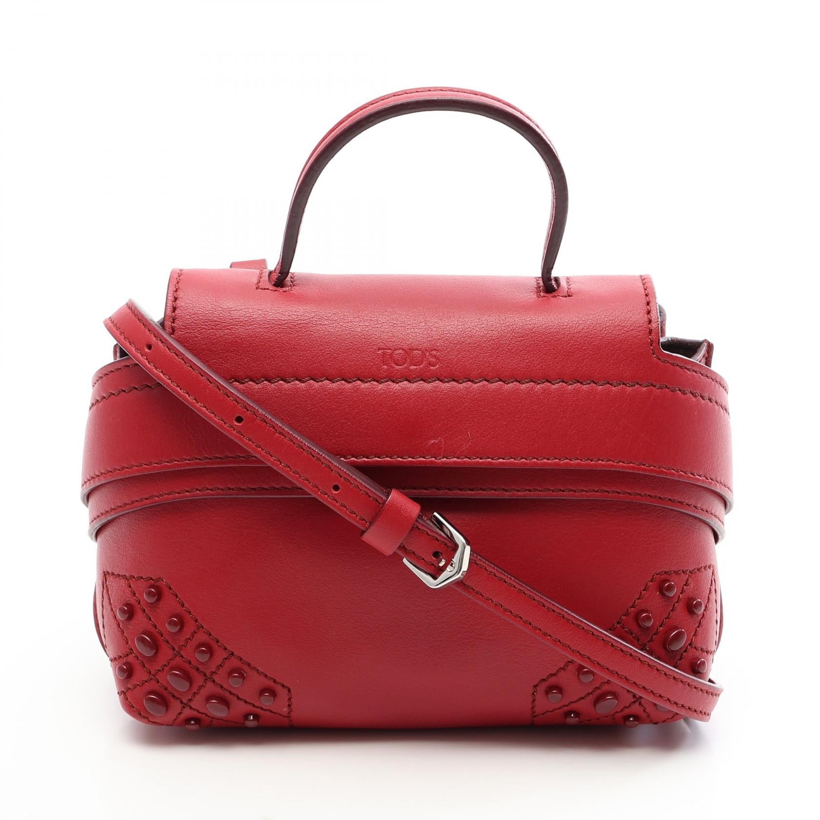 トッズ WAVE BAG レザー ミニ2wayハンドバッグ