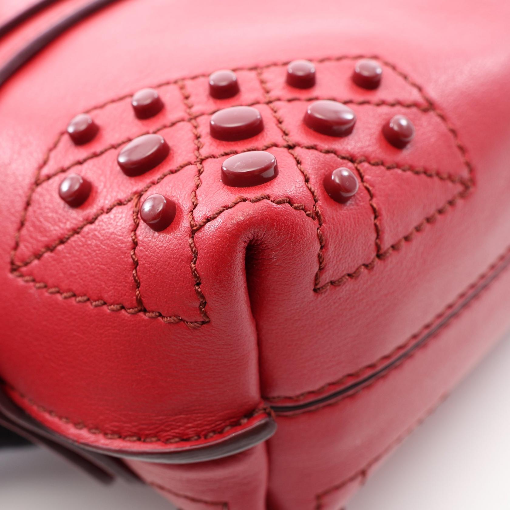 トッズ WAVE BAG レザー ミニ2wayハンドバッグ