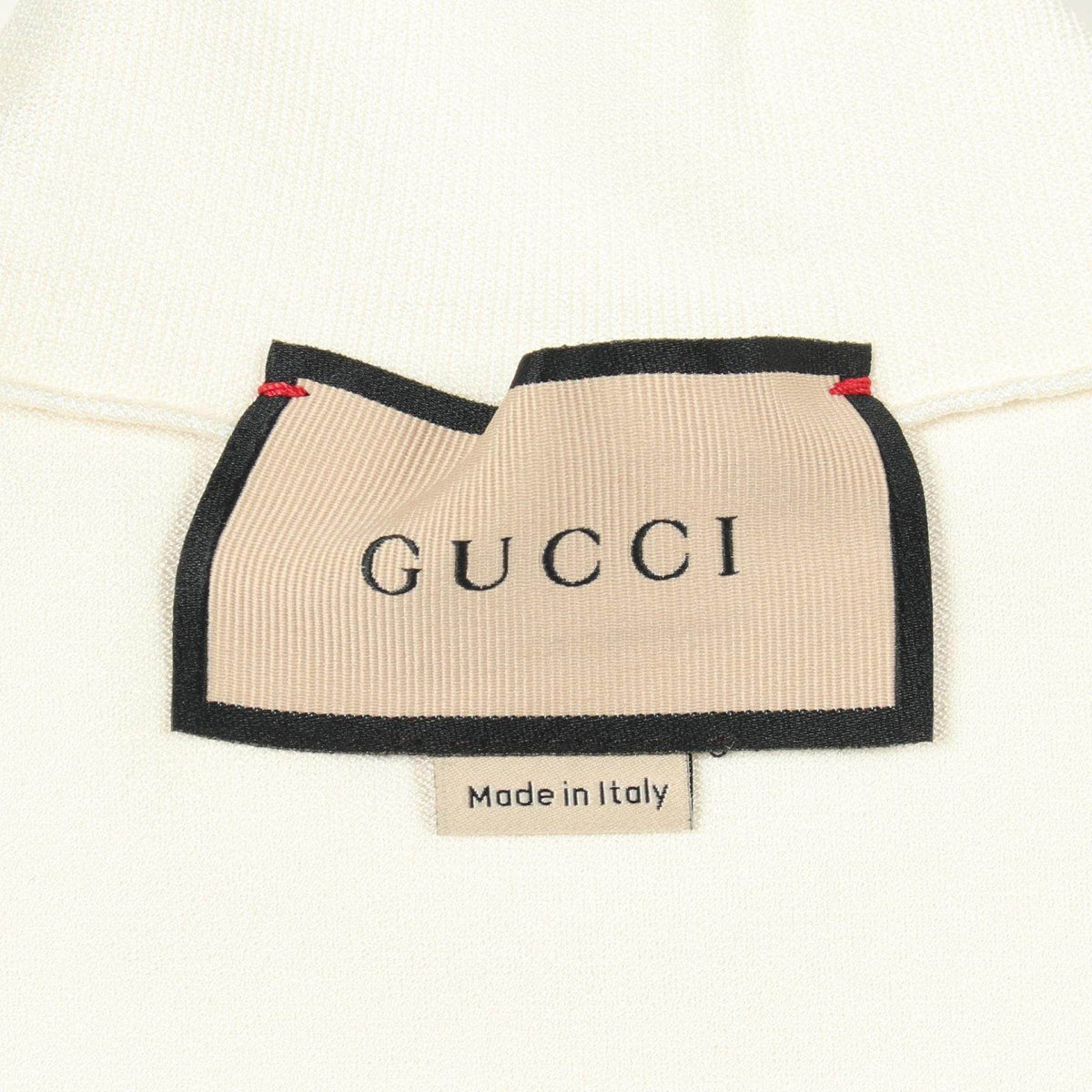 グッチ ハイネック フレンチスリーブ レーヨン ニットトップス