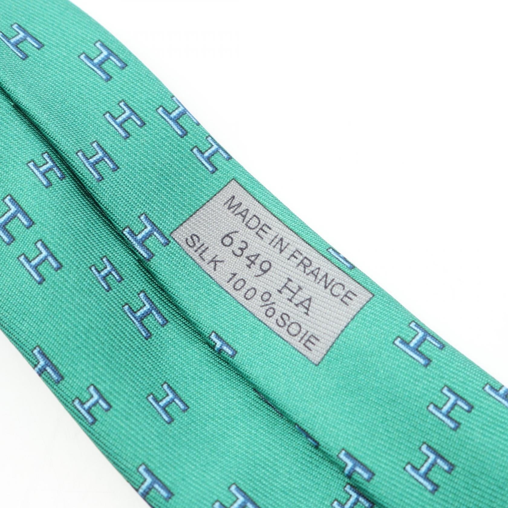 エルメス H ラパン シルク タイ