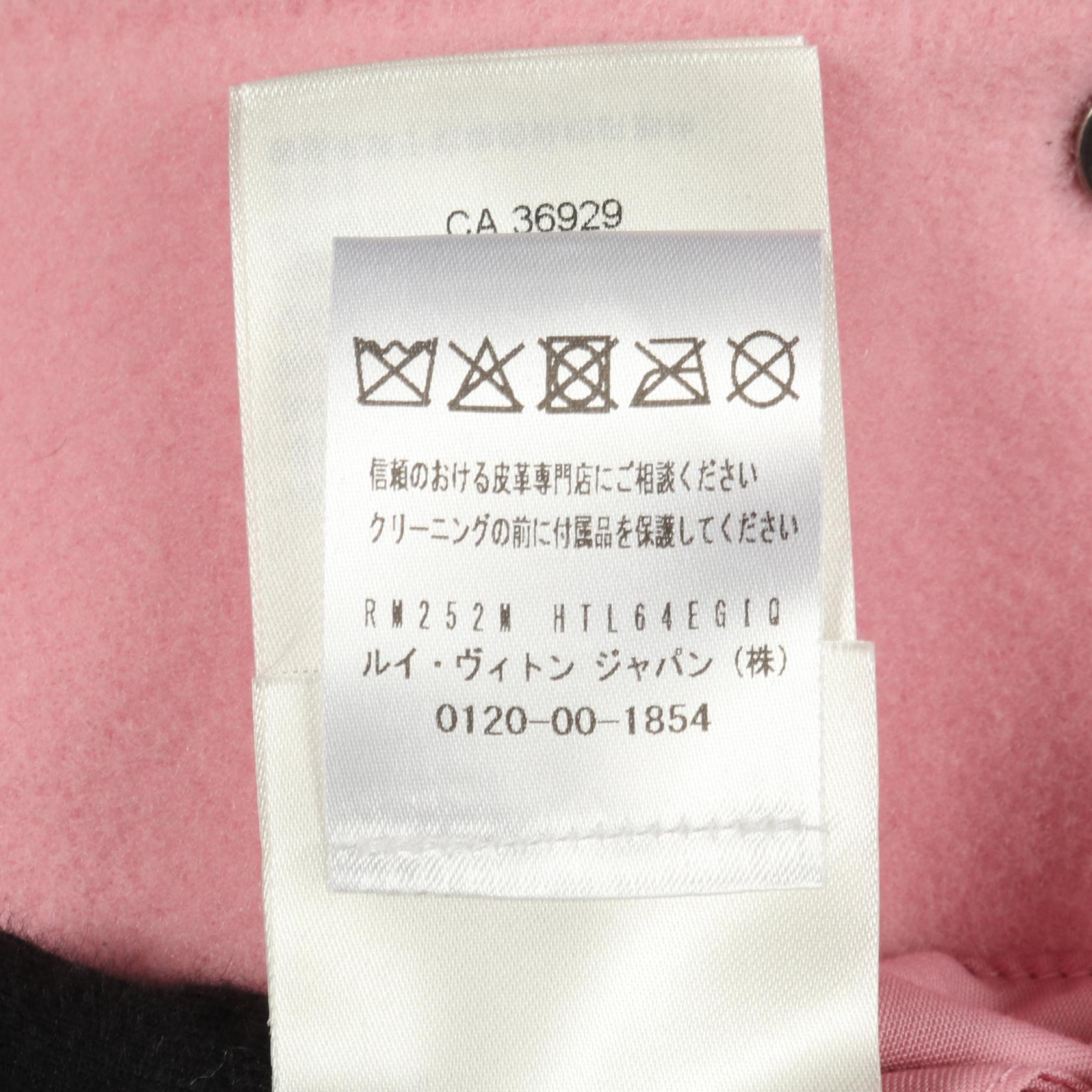 ルイヴィトン シグネチャーレザー ウールカシミヤレザースタジャン