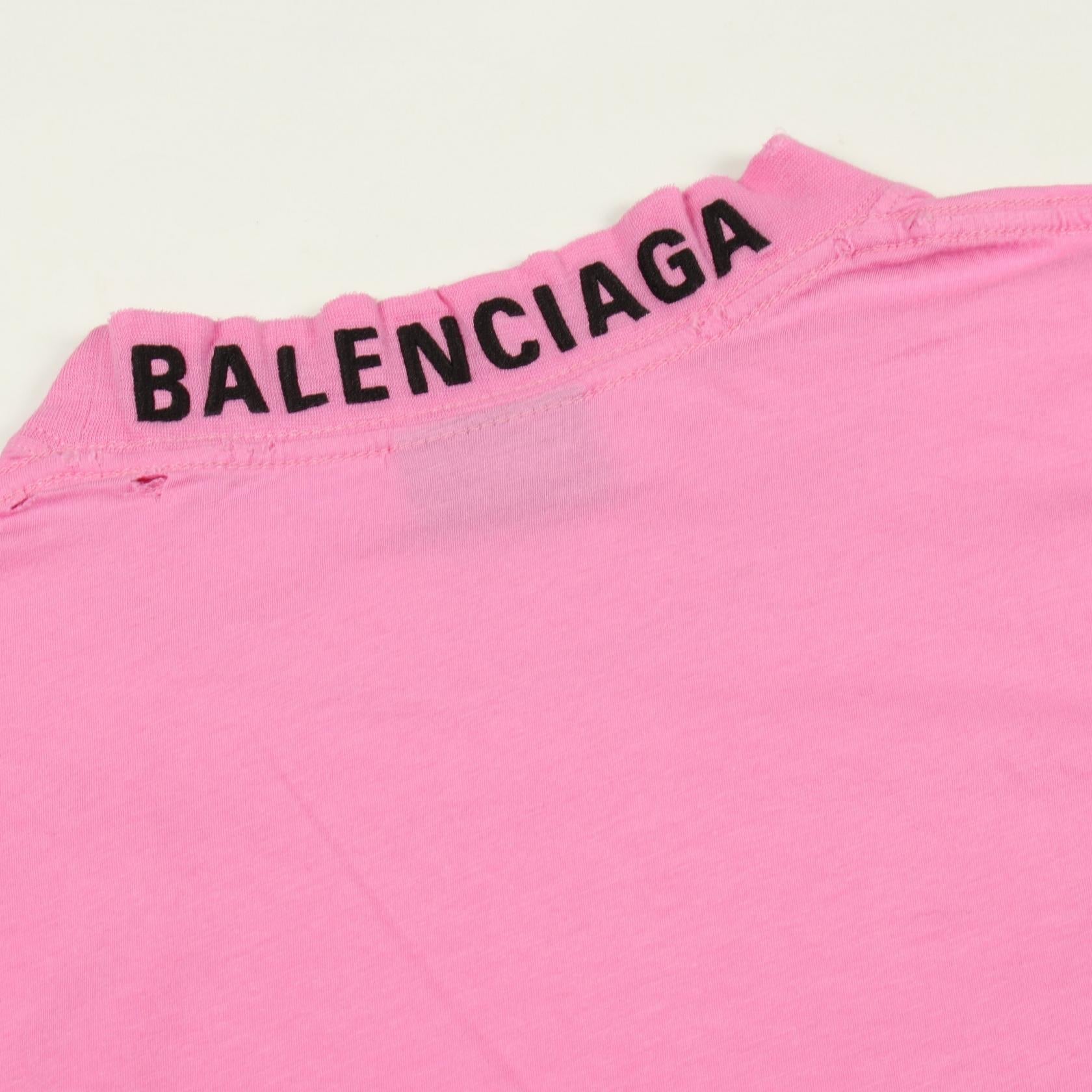バレンシアガ コットン 半袖Tシャツ