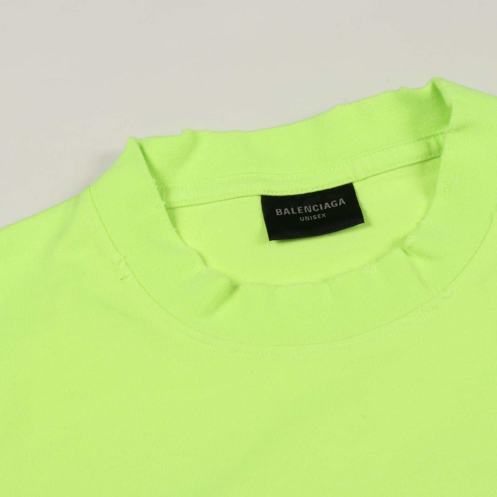 バレンシアガ DESTROYED BOXY FIT コットンTシャツ