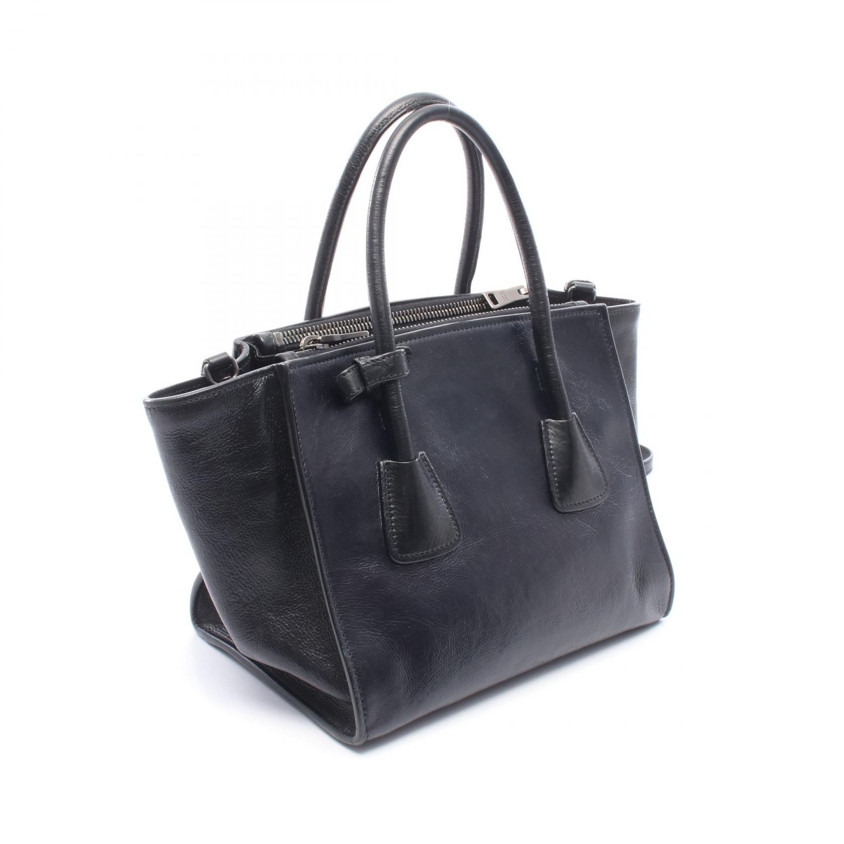 プラダ GLACE'CALF レザー2wayハンドバッグ