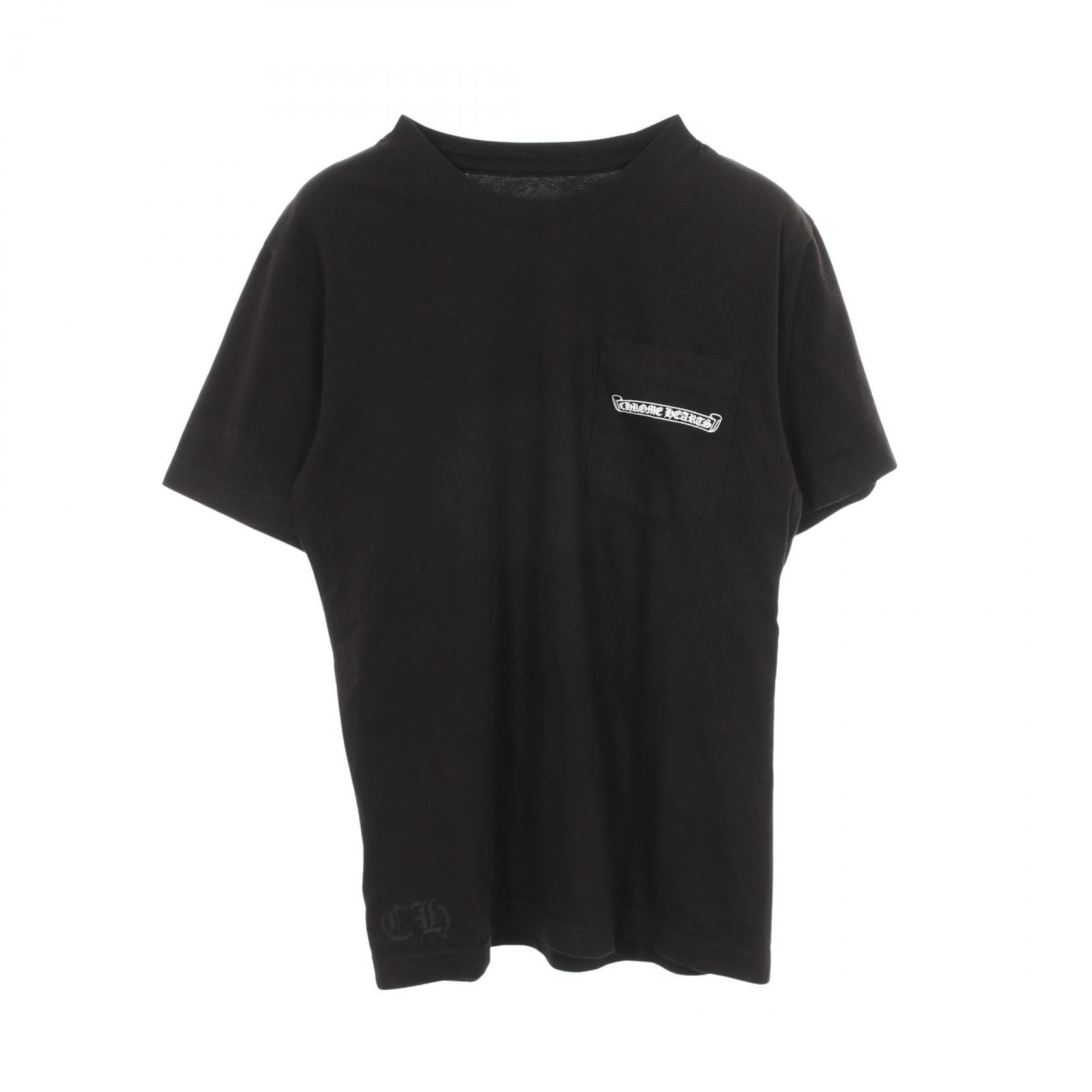 クロムハーツ スクロールラベル コットン 半袖Tシャツ