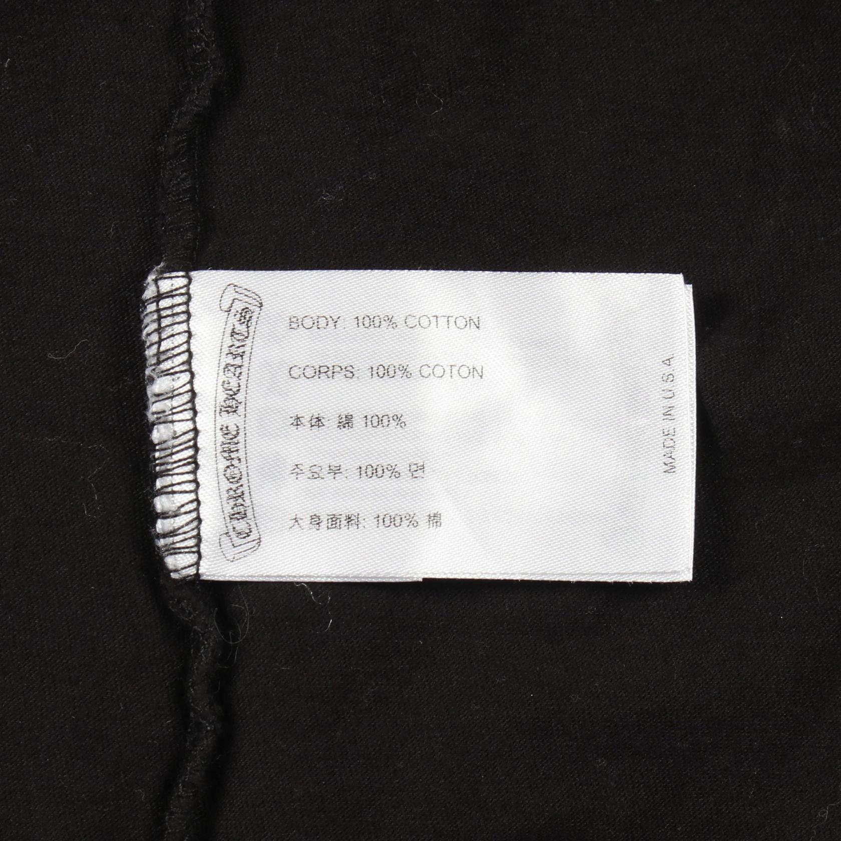 クロムハーツ スクロールラベル コットン 半袖Tシャツ