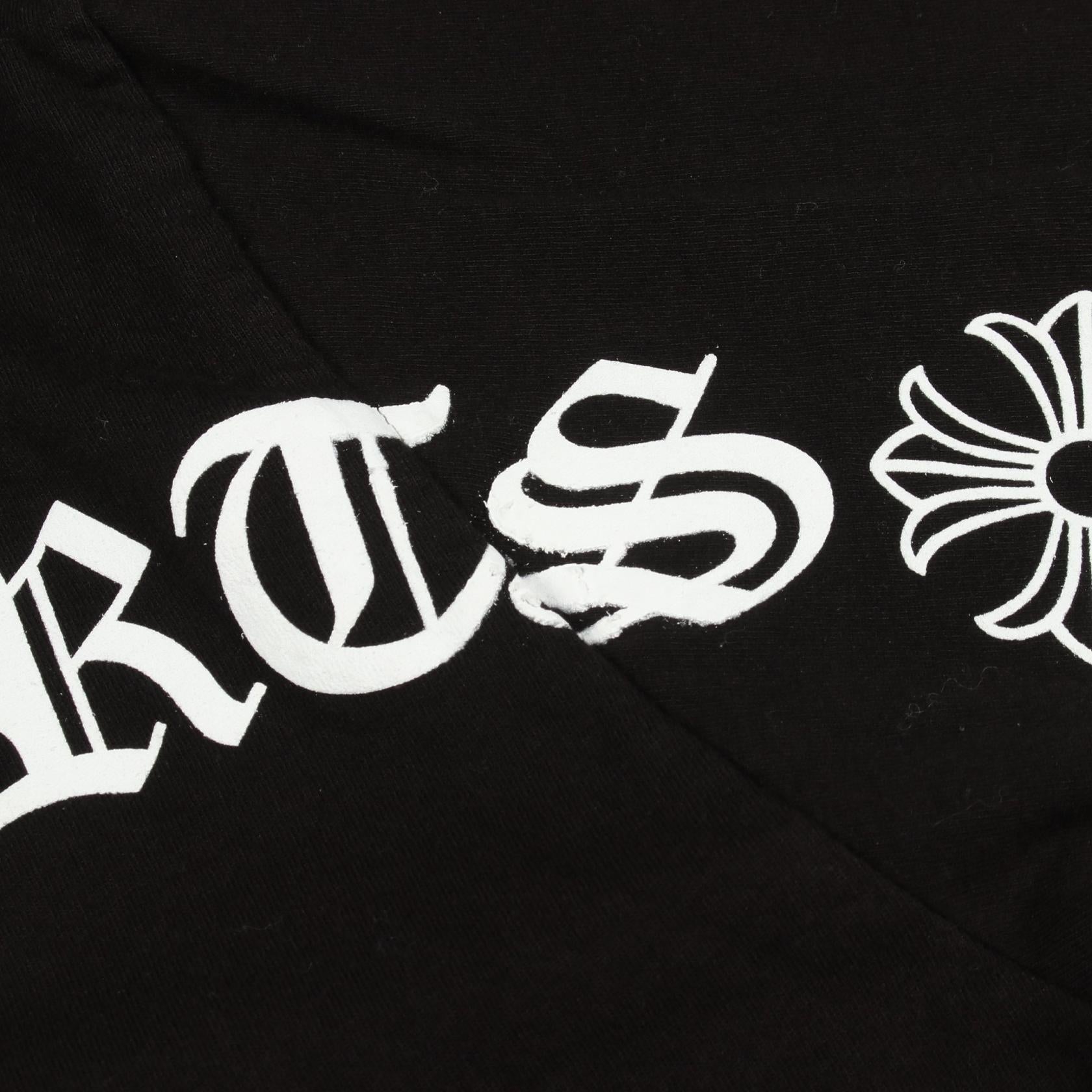 クロムハーツ スクロールラベル コットン 半袖Tシャツ
