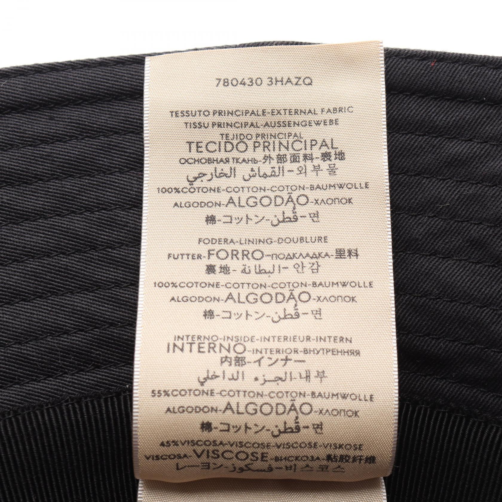 グッチ エンボスロゴ コットンバケットハット