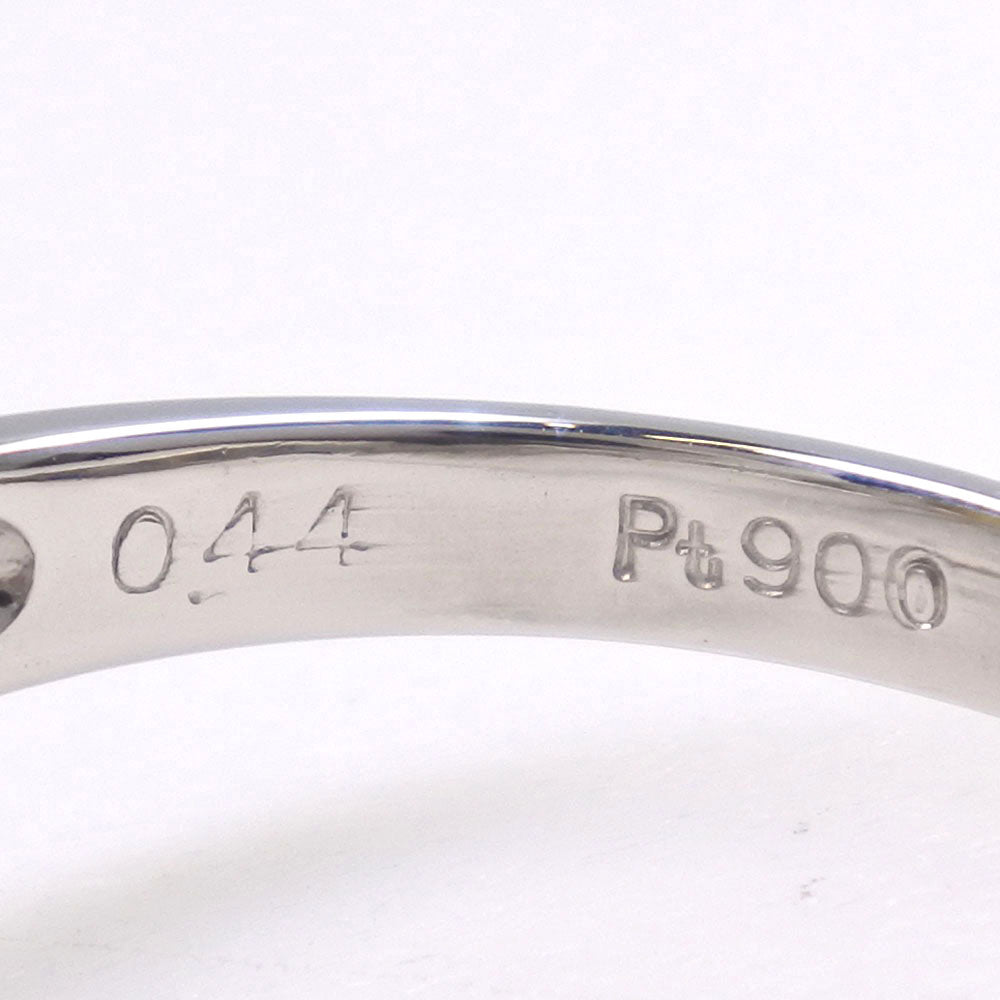 Pt900 プラチナ クリソベリル キャッツアイ ダイヤモンド リング