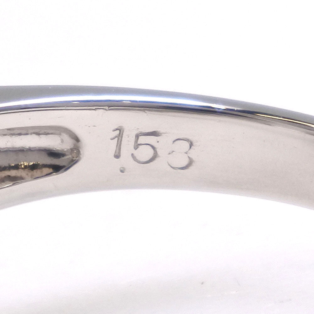 Pt900 プラチナ クリソベリル キャッツアイ ダイヤモンド リング