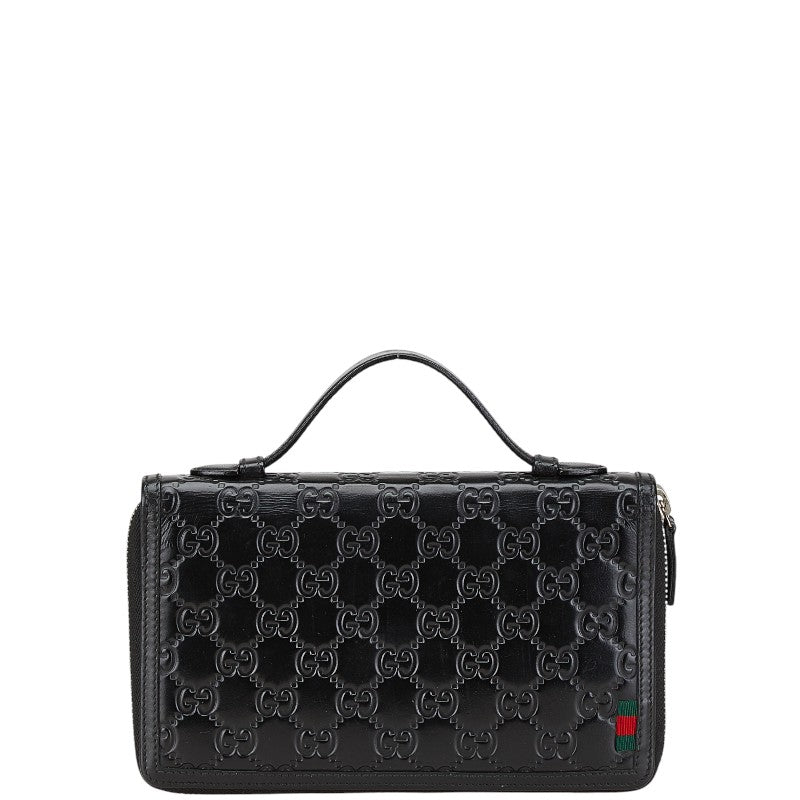 グッチ シグネチャー シェレ レザー ロング ジップ ウォレット