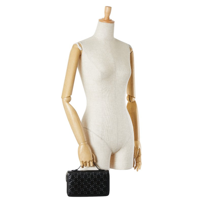グッチ シグネチャー シェレ レザー ロング ジップ ウォレット