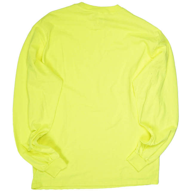 Zepanese Club L/S ロゴ Tシャツ M ライム イエロー