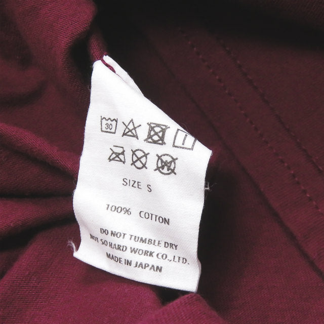 ts(s) バック ロゴ コットン Tシャツ