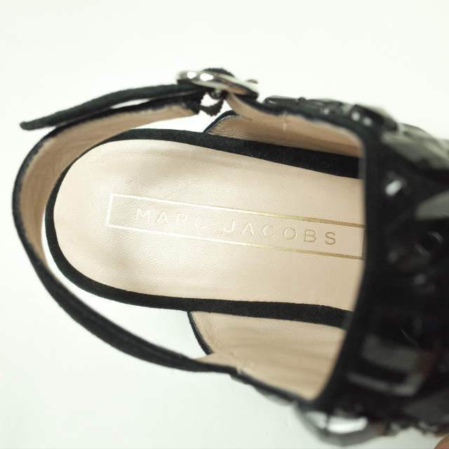 マークジェイコブス Lily Embellished Wedge Sandal スエードサンダル