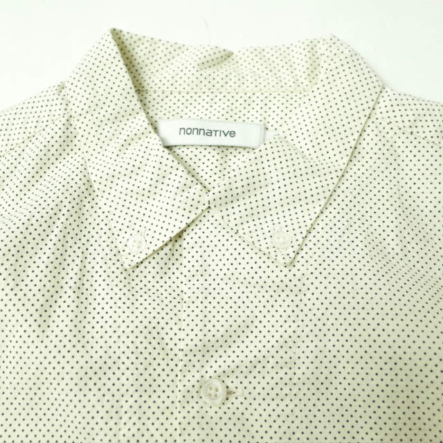 Nonnative コットン ブロード ミニ ドット シャツ