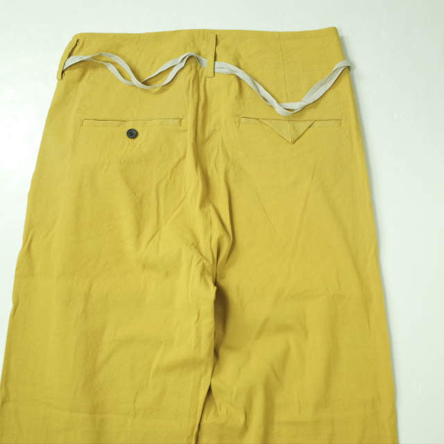 ANCELLM リネン ビスコース ストレート パンツ
