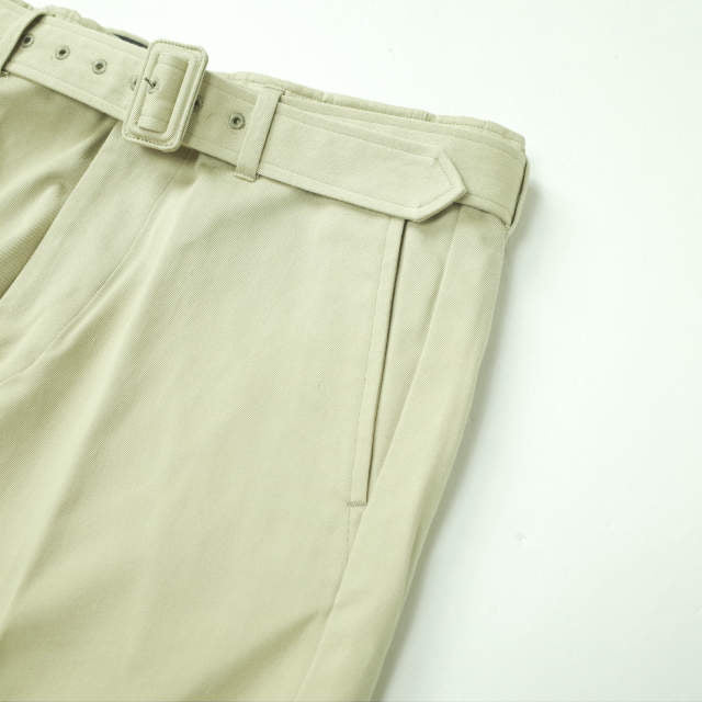 アンユーズド BELTED PANTS コットンパンツ