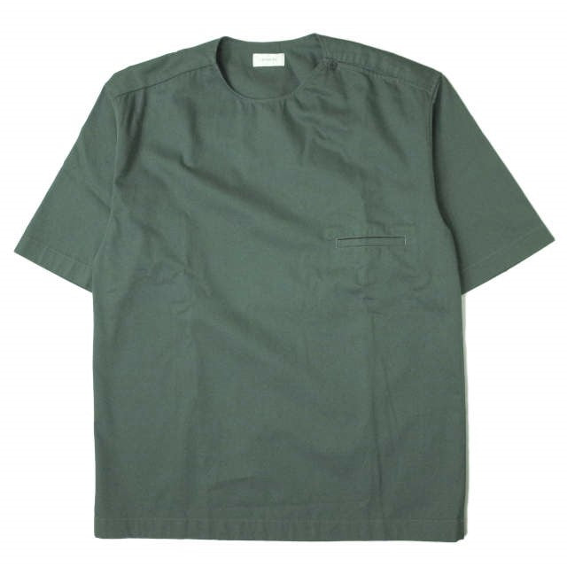 ルメール Button Neck Top コットンシャツ