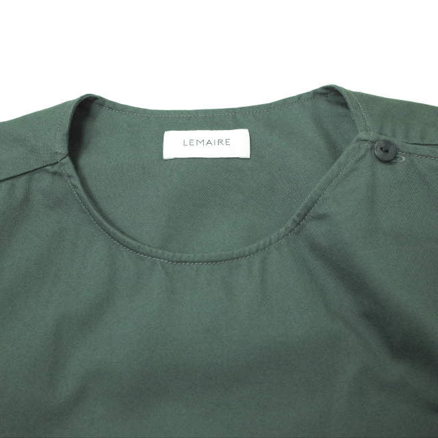 ルメール Button Neck Top コットンシャツ